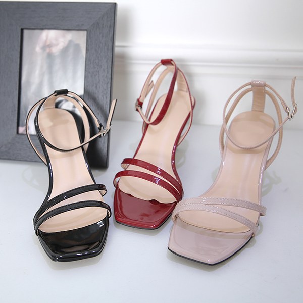 [YY-SH083] Square Strap Sandals (for shooting)