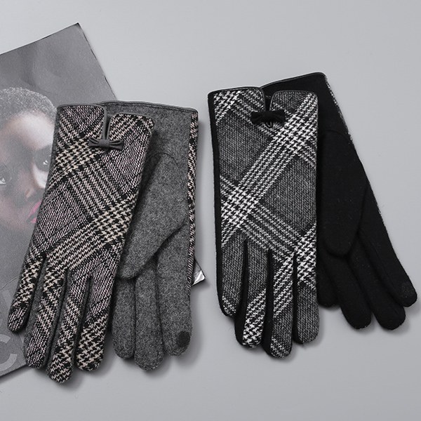 YY-AC284 Check Wool Gloves