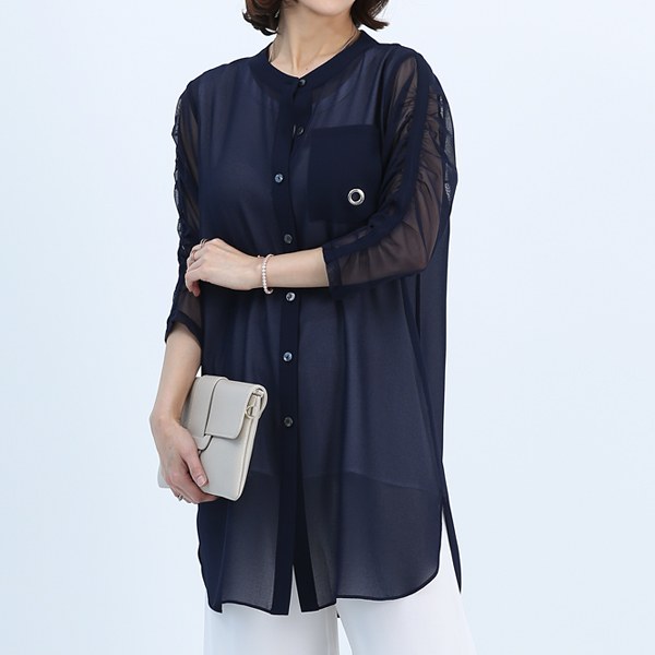 TBA2100 Ringer Shirring Blouse