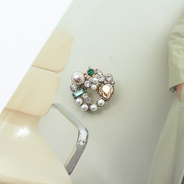 YY-AC378 hot secubic pearl brooch