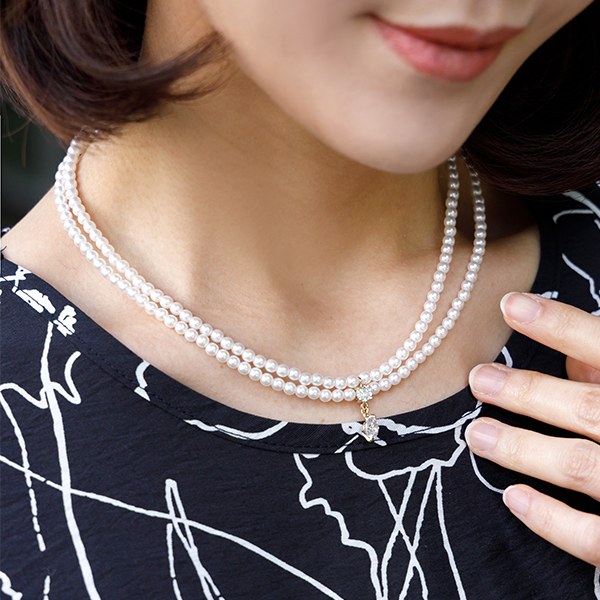 YY-AC385 Layered Pearl Necklace