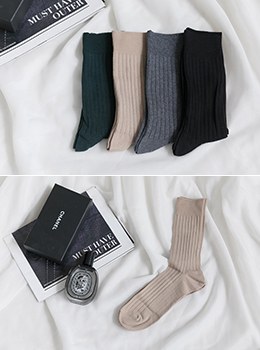 [7Y-AC052] (1 + 1) Daily Goli Long socks (for men)