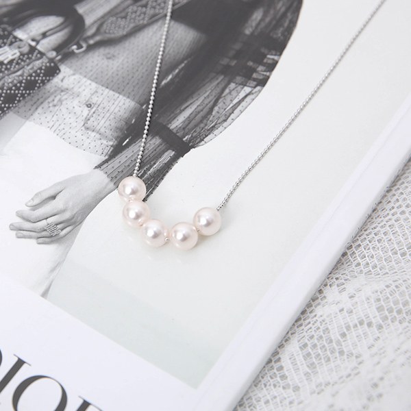 [YY-AC061] Small Pearl Long Necklace