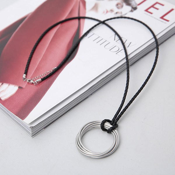 [YY-AC059] Seven Silver Ring Necklace