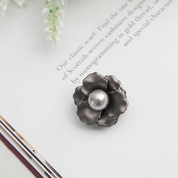 [YY-BR041] Flower pearl brooch