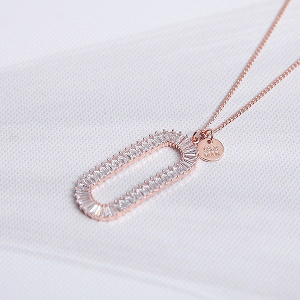 [YY-AC118] Natural Cubic Ring Necklace