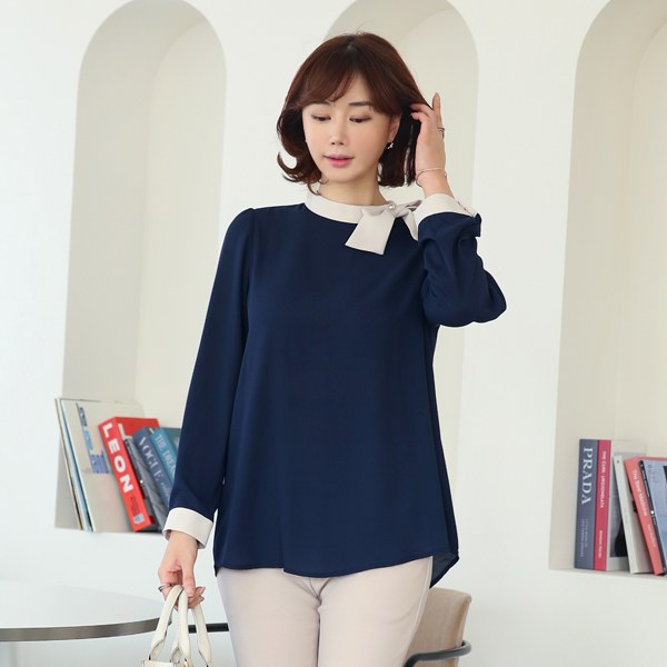 TBC1032_DO Roben Ribbon Blouse