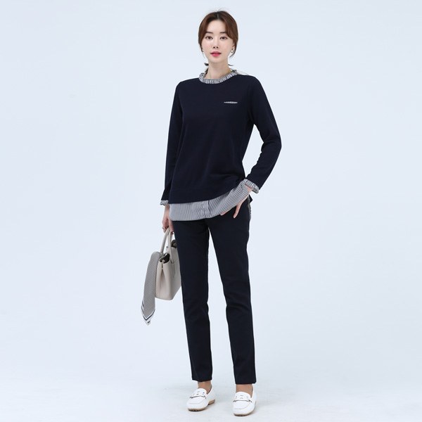 PTZ2054 Topney Banding Straight Pants