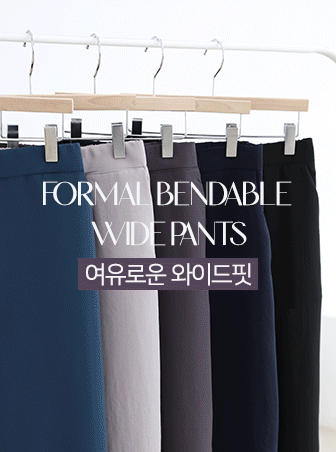 PTZ3023_DO formal banding wide pants