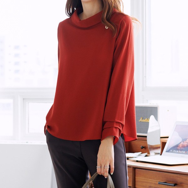 TBC4011 Anger Boat Neck Blouse