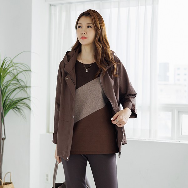 OUC4002 Sienna Fake Hooded Jumper