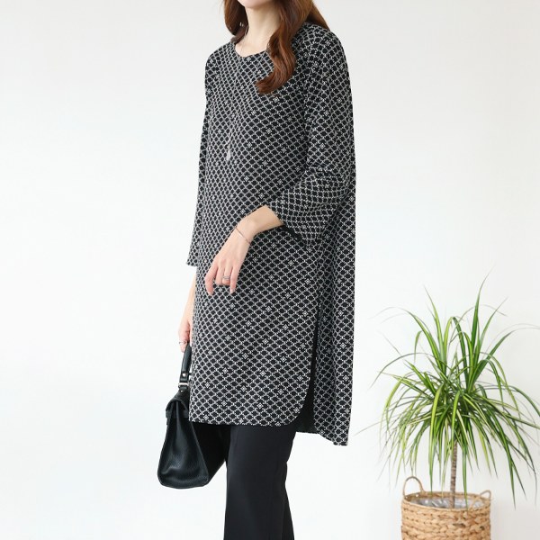 TBC5005 Sheed Span Long Blouse