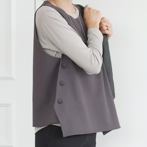 VEC5001 Button Unfoot Cutting Vest