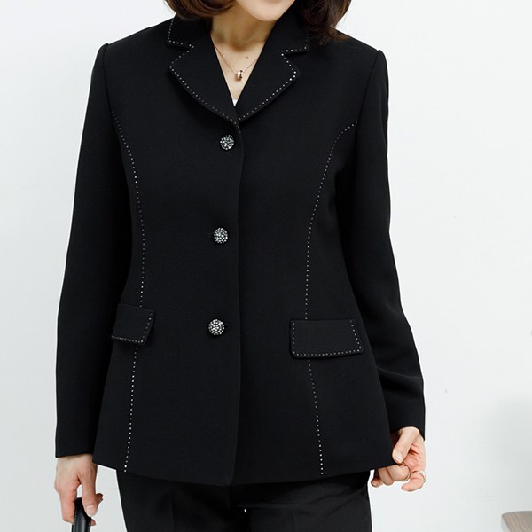 OUB1050 cubic line collar jacket