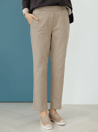 PTC5016 Bellied cotton straight pants