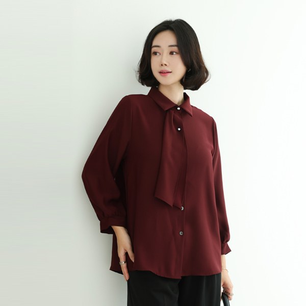 Pudding pearl tie blouse TBC5040 