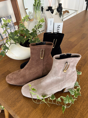 YY-SH509 Buckle Suede Boots