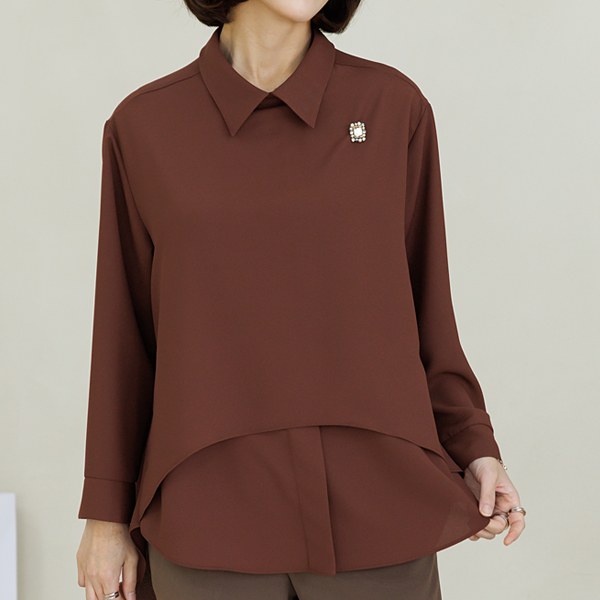 TBB4043_DO denali layered blouse