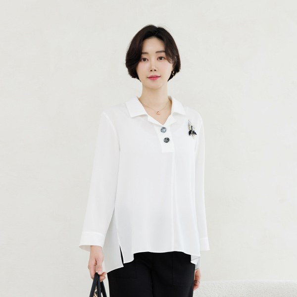 TBD1022_DO Warder Uncut Open Blouse