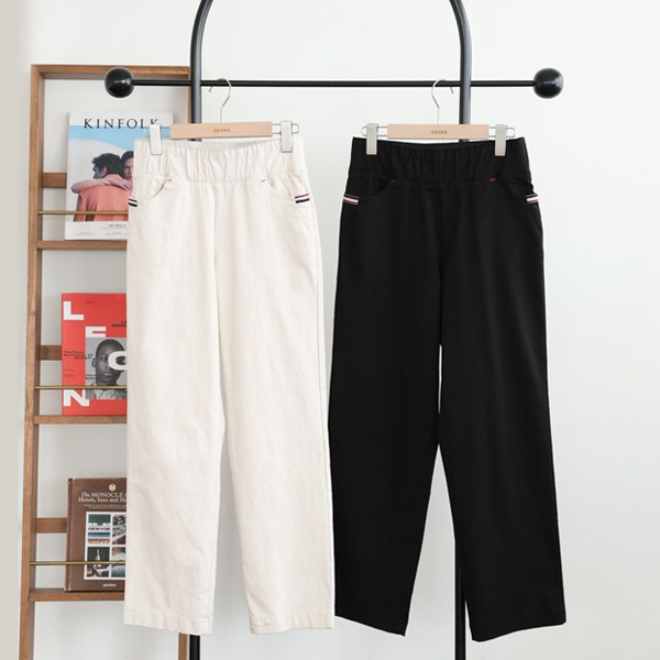 PTD1020_DC [MADE D] Straight-fitting pants part 13 (short-cut cotton pants)