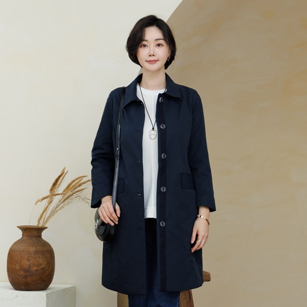 OUD1040_DO [THE BLACK] Huling long trench jacket