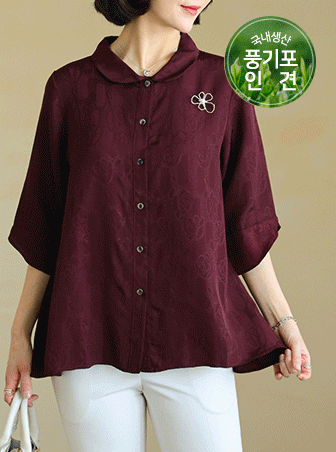 TBD3001_R Rose-style fabric dog blouse