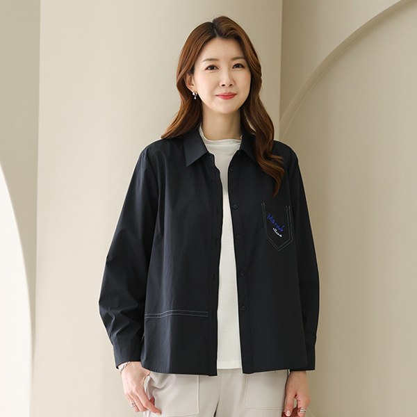 OUD3006_DC Maros embroidery shirt jacket