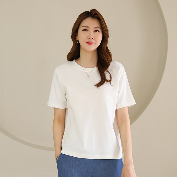 TBD3056_DC Top Basic Short Sleeve T-Shirt