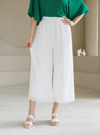 PTD3034_DO Scented Chiffon Wide Pants