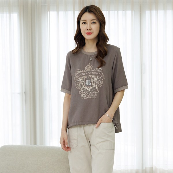 TBD3119_DC Revan embroidered string t-shirt