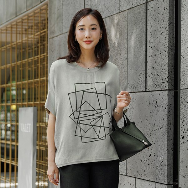 Puzzle linen t-shirt