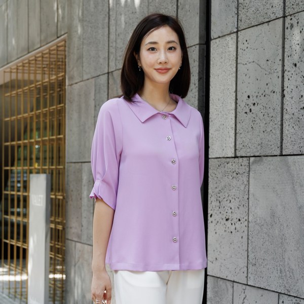 Bonnie back pleated blouse