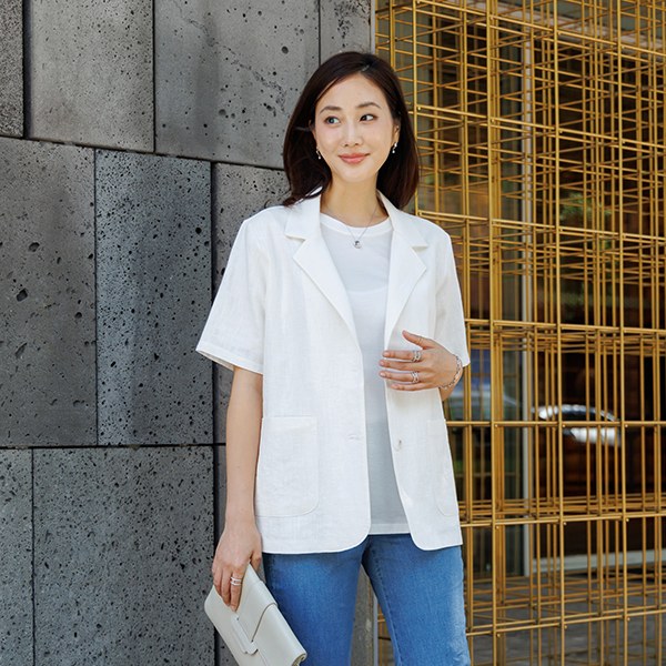 Royu Linen Short Sleeve Jacket