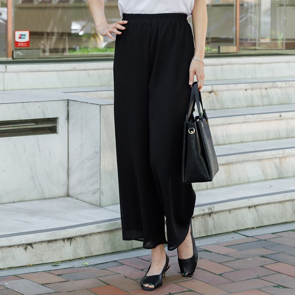 Yoru banding wide pants PTD3113