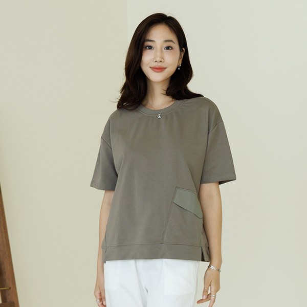 Mer pocket cotton t-shirt