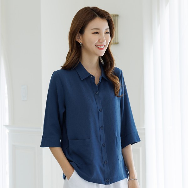 Lower open collar shirt 