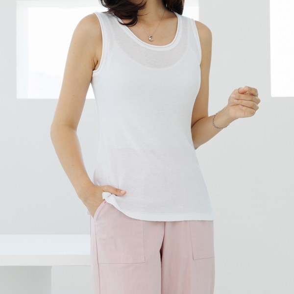 Arch linen tank top KND3009