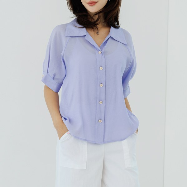 Shring-unbal blouse