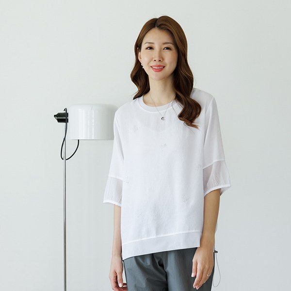 Pabe cubic blouse tee