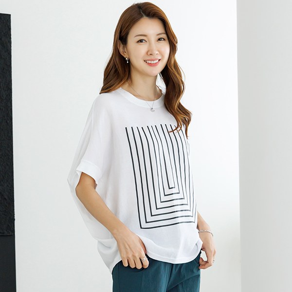 Woobo Square Linen T-shirt