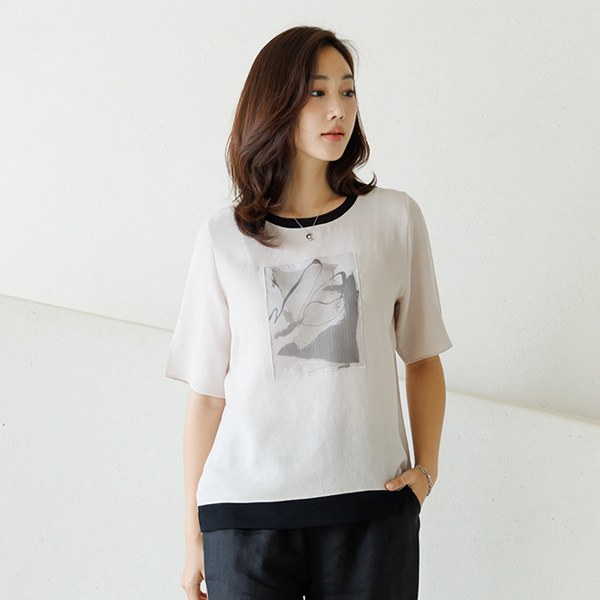 NotunNobang color matching blouse tee