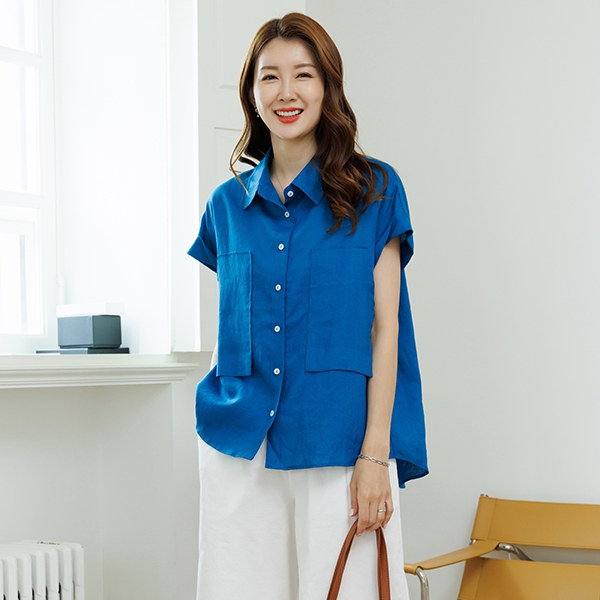 Magenne Linen Collar Shirt TBD3464