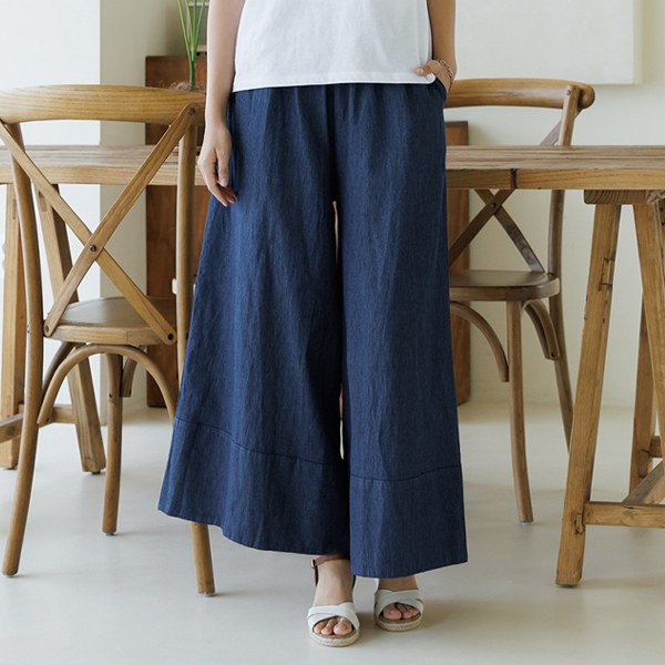 Lorraine wide denim pants 