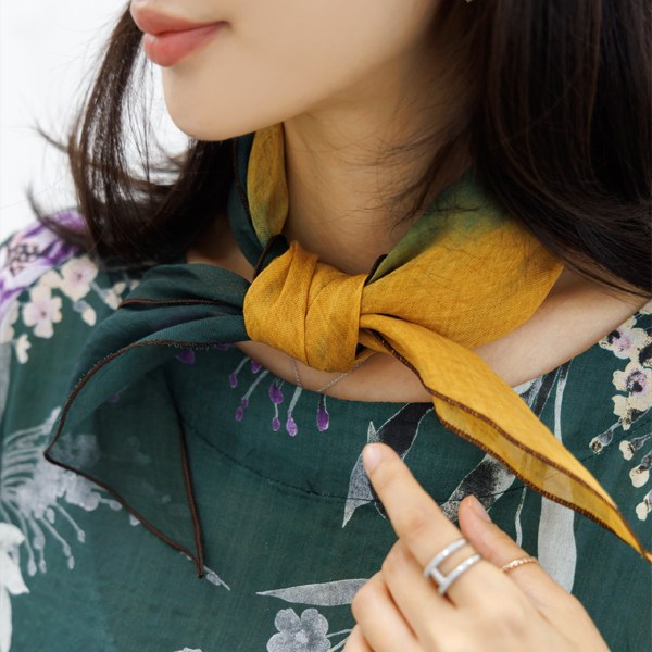 Tencel two-tone scarf