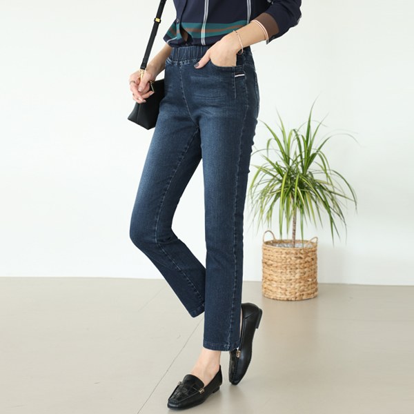 Scoop straight denim pants PTC5002