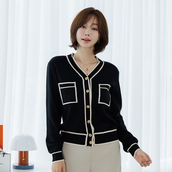 Line Cashmere Cardigan CAB4001