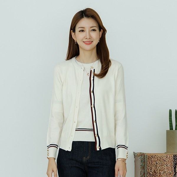 Hiron color block knit cardigan SET SETD4001