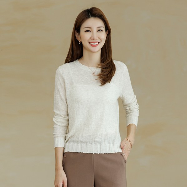 Self-made shirring wool knit KND4009