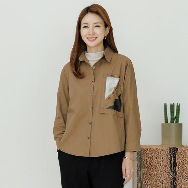 Shape Pocket Shirt Jacket OUD4023