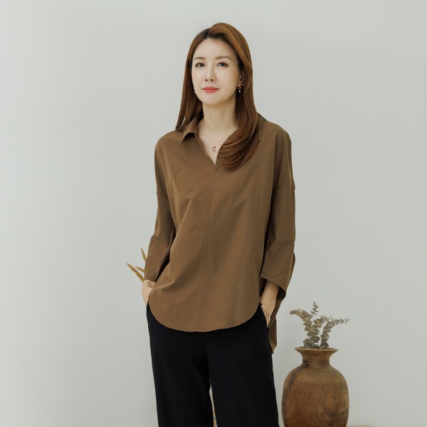 Loose fit gaori blouse TBD4036